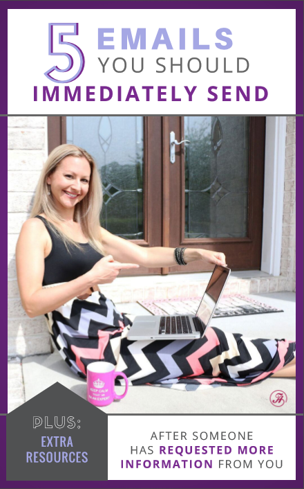 Tanya's 5 Emails You Should Immediately Send