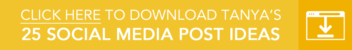 25 Social media post ideas yellow download button